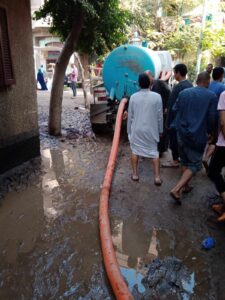 انهيار منزل من طابقين بقرية العمار بالقليوبية