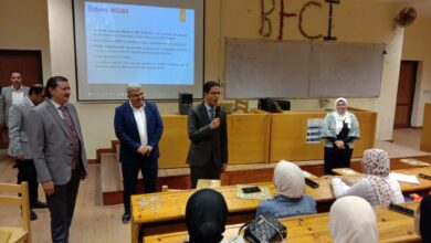 للاطمئنان على سير العملية التعليمية: رئيس جامعة بنها يتفقد كلية الحاسبات والذكاء الاصطناعي