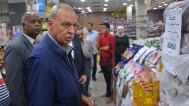 محافظ القليوبية يتابع مبادرة تخفيض السلع بأحياء شرق وغرب شبرا الخيمة