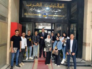 زياره ميدانية لطلاب كلية الإعلام للتعرف على أنشطة العلاقات العامة بالمقاولون العرب