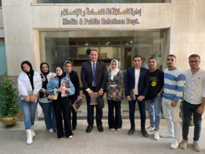 زياره ميدانية لطلاب كلية الإعلام للتعرف على أنشطة العلاقات العامة بالمقاولون العرب