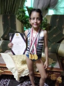 هايدي مصطفي تحصد كأس مصر في الجمباز