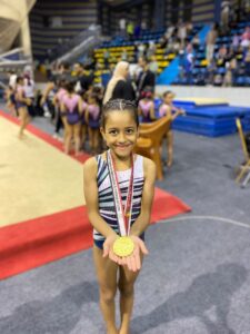 هايدي مصطفي تحصد كأس مصر في الجمباز