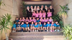 شاهدوا حملة ساعة لغزة.. براعم شبان بنها فى زيارة للهلال الأحمر