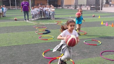 شبان بنها تنظم يوم رياضي حول  اساسيات كره السله