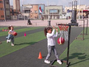 شبان بنها تنظم يوم رياضي حول  اساسيات كره السله