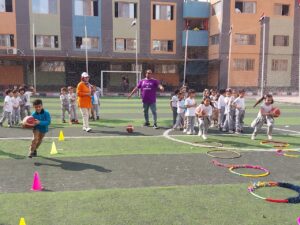 شبان بنها تنظم يوم رياضي حول  اساسيات كره السله