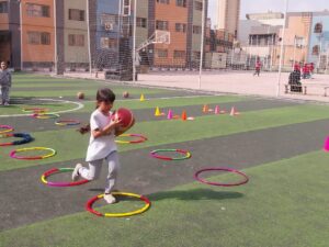 شبان بنها تنظم يوم رياضي حول  اساسيات كره السله