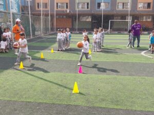 شبان بنها تنظم يوم رياضي حول  اساسيات كره السله