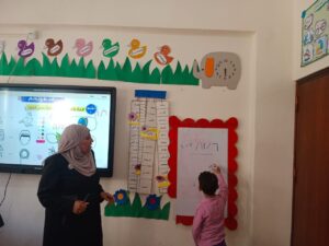 موجه رياض الأطفال بتعليم القليوببة  تتفقد براعم شبان بنها