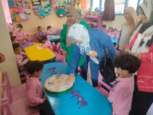 جولة متابعة من موجهين ادارة بنها لمدارس الشبان