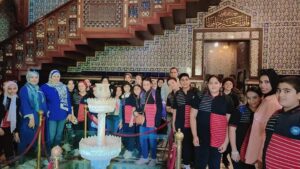 طلاب شبان بنها في زيارة لقصر محمد علي 