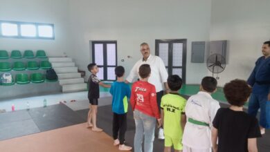 الصبروط يتفقد مراكز البراعم للمشروع القومى للموهبة والبطل الأولمبي فى الجودو بنادى سيتى كلوب بنها