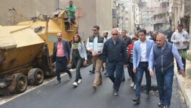 محافظ القليوبية يتفقد أعمال رصف مساكن "بهتيم - اسكو" خلف حي شرق شبرا الخيمة