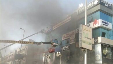 السيطرة على حريق بأحد المولات الشهيرة بمدينة بنها
