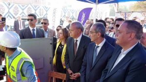 وزير الاتصالات يفتتح  عدد من المشروعات التنموية بالقليوبية (صور)