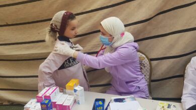 جامعة بنها تنظم قوافل طبية مجانية بقريتي ميت السباع وجزيرة بلي