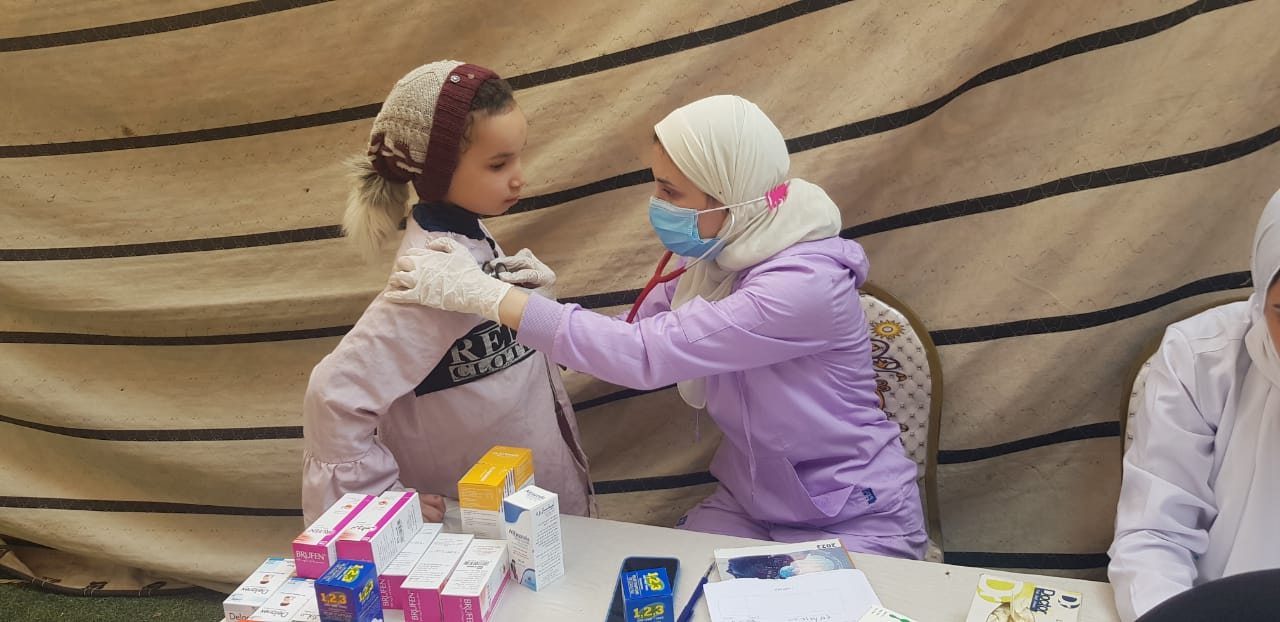 جامعة بنها تنظم قوافل طبية مجانية بقريتي ميت السباع وجزيرة بلي