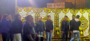 الفنان أحمد حلمي يتلقى عزاء شقيقه ببنها (صور)