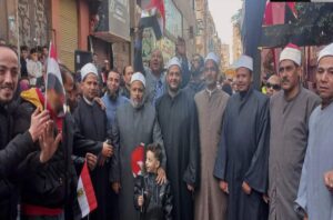 مئات الأئمة ينظمون مسيرة حاشدة للإدلاء بأصواتهم في الانتخابات بالقليوبية