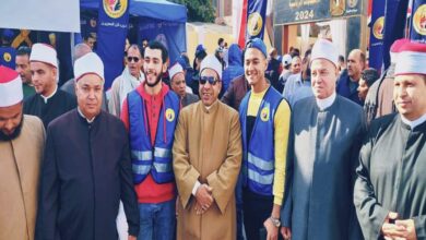 مئات الأئمة ينظمون مسيرة حاشدة للإدلاء بأصواتهم في الانتخابات بالقليوبية