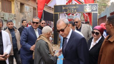 محافظ القليوبية يتفقد اللجان الانتخابيه بمدن بنها وكفر شكر وطوخ