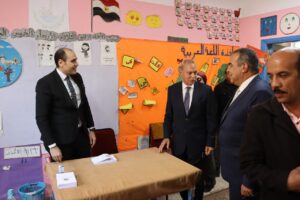 محافظ القليوبية يتفقد اللجان الانتخابيه بمدن بنها وكفر شكر وطوخ