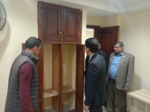 رئيس جامعة بنها يتفقد الاستراحات والمبنى الفندقي والملاعب الرياضية