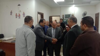 نائب رئيس جامعة بنها يتفقد تجهيزات كلية التربية الرياضية لامتحانات الفصل الدراسي الأول