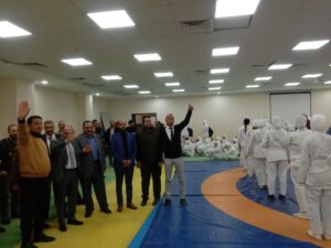 نائب رئيس جامعة بنها يتفقد تجهيزات كلية التربية الرياضية لامتحانات الفصل الدراسي الأول