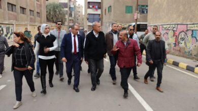 محافظ القليوبية يتفقد أعمال رصف مساكن بهتيم إسكو خلف حي شرق شبرا الخيمة