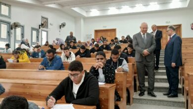 انتظام امتحانات الفصل الدراسي الأول بجامعة بنها الأهلية