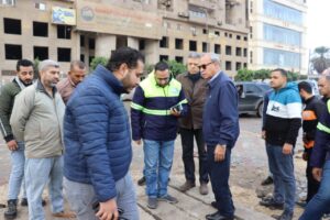 محافظ القليوبية يتفقد أعمال شفط مياه الأمطار
