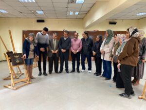 افتتاح معرض "أطياف مصرية قديمة" بكلية التربية النوعية ببنها