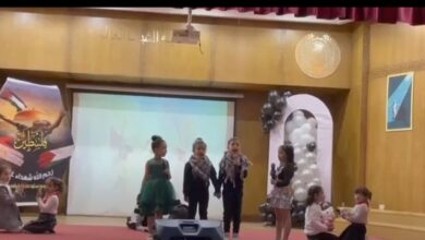 زهور شبان بنها يدعمون اطفال فلسطين