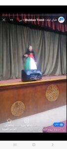 ابنة شبان بنها  تبدع بقصيدة فلسطين في احتفالية اللغة العربية