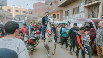 مسيرة للدعوة بالمشاركة في الانتخابات الرئاسية بالقليوبية