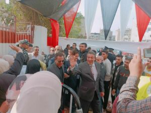 حازم عمر يصل بنها للمرور على لجان الانتخابات الرئاسية