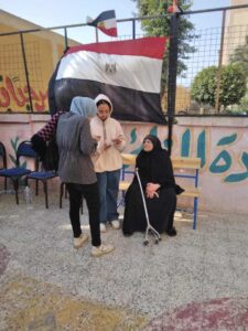 كبار السن يدلون بأصواتهم في ثاني أيام الانتخابات الرئاسية بالقليوبية