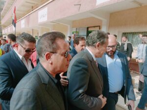 حازم عمر يصل بنها للمرور على لجان الانتخابات الرئاسية