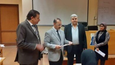 نائب رئيس جامعة بنها يتفقد سير الامتحانات بكلية الحاسبات والذكاء الاصطناعي