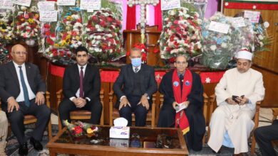 محافظ القليوبية يقدم التهاني للأخوة الأقباط بمناسبة عيد الميلاد المجيد محافظ القليوبية يقدم التهاني للأخوة الأقباط بمناسبة عيد الميلاد المجيد
