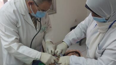 الكشف علي 1011 مواطن مجانا خلال القافلة الطبية بالصفرا التابعة للخانكة..