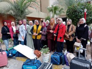 استقبال الوفود الطلابية المشاركة فى فعاليات ملتقى ابداع بنوعية بنها