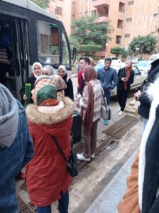 استقبال الوفود الطلابية المشاركة فى فعاليات ملتقى ابداع بنوعية بنها