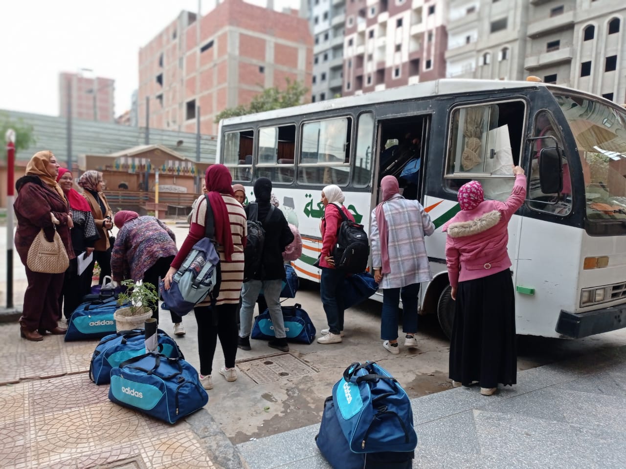 استقبال الوفود الطلابية المشاركة فى فعاليات ملتقى ابداع بنوعية بنها