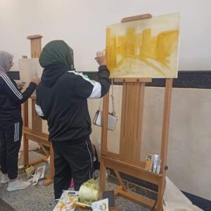 بدء فعاليات السباق بين الوفود المشاركة في ملتقى ابداع الخامس .. مجال التربية الفنية والاقتصاد المنزلي