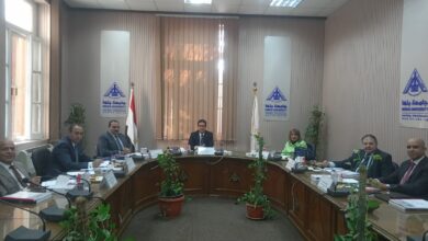 لجنة قيادات جامعة بنها تستقبل المتقدمين للوظائف القيادية