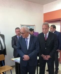 وزير التعليم يتفقد مدرسة النور للمكفوفين في مدينة بنها