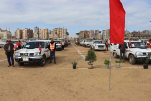 محافظ القليوبية يشهد اصطفاف معدات الإزالات للموجة 22 لإزالة التعديات على الأرض الزراعية